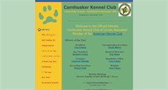 Desktop Screenshot of cornhuskerkennelclub.com